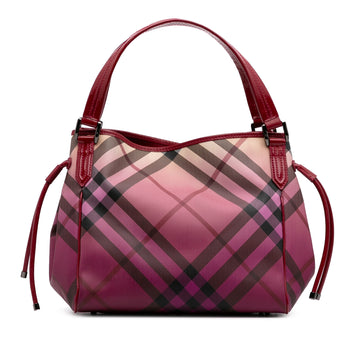 Supernova Check Coated Canvas Bilmore Tote Burberry